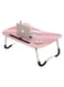 Generic Multipurpose Laptop And Tablet Table 60 X 40Centimeter Pink