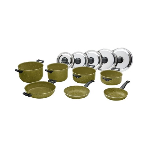 Illa Granite Pietra Olivilla - 12 Pieces - Green
