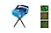 Wmm Mini Laser Stage Lighting, Blue Voice Activation Feature Laser Projector With Lighting Effects