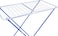 Generic Laundry Metallic Cloth Dryer Winged Clothes Airer Laundry Clothing Dryer Rack Folding Washing Line Indoor(180x55x105)