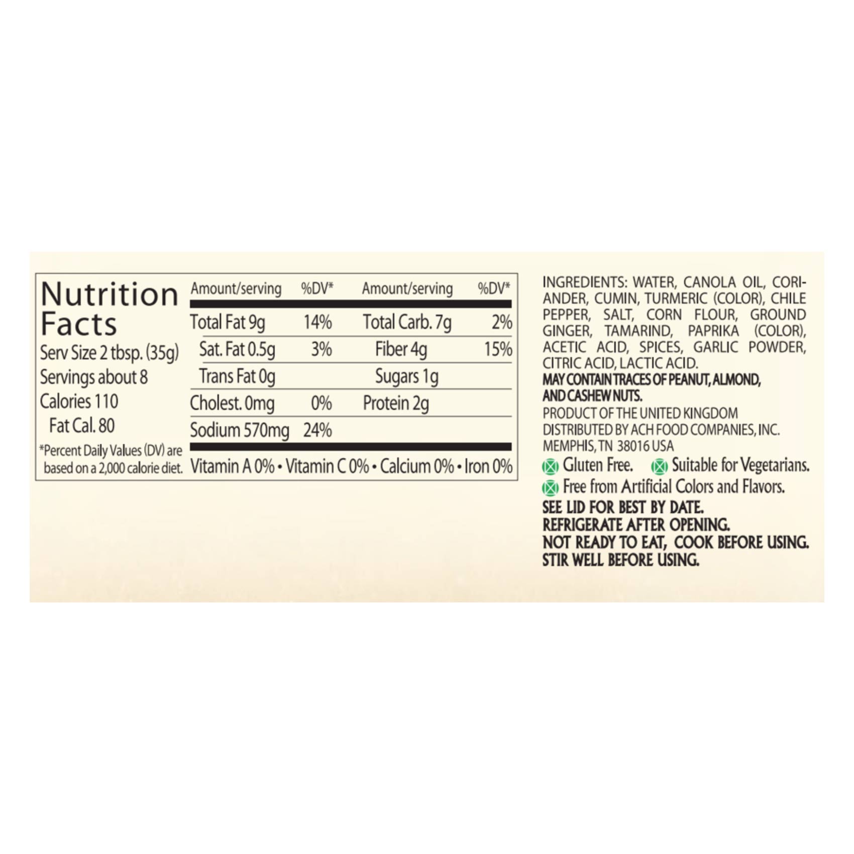 Pataks Curry Paste Madras 283 Gram product thumbnail 3