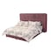 In House Geneva Velvet Bed Frame - King - 200x200 cm - Dark Pink
