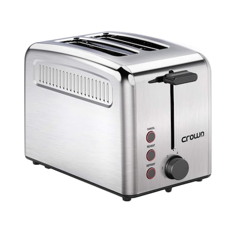 Crownline 2 Slice 920 Watts Stainless Steel Toaster TR-204