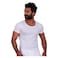 Jill M1309 Short Sleeves Undershirt for Men - Size 3 - White