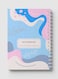 Lowha Spiral Notebook With 60 Sheets And Hard Paper Covers With Contemporary Abstract Design, For Jotting Notes And Reminders, For Work, University, School