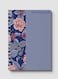 Lowha Spiral Notebook With 60 Sheets And Hard Paper Covers With Floral Cherry Design, For Jotting Notes And Reminders, For Work, University, School