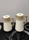 Royal Camel Thermos Set Of 2 Pieces For Coffee And Tea Light Brown/Beige/Golden 1 Liter And 0.5 Liter