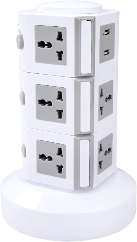 MODI 3 Layers Tower Extension Cord Socket USB Ports