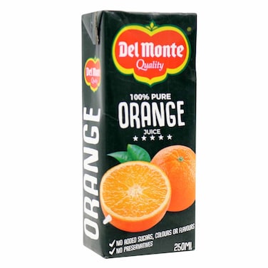 Del Monte Pure Orange Juice 250Ml