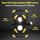 Magnetic Base 6000 Lumen Work Light, 10 Hours Long Lasting 360&deg;Rotating 7000K Warm Rechargeable Work Light, Folding Waterproof Led Work Light for Flood Light Job Site Car Inspection Camping Emergency