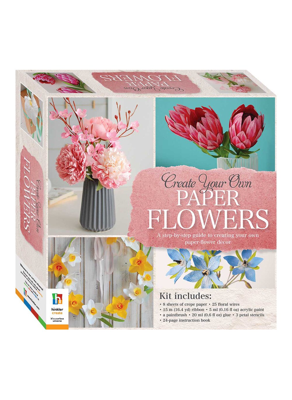 Buy Hinkler Create Your Own Paper Flowers Box Set Online | Carrefour UAE