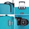 Eminent Expandable Luggage Trolley Bag Soft Suitcase for Unisex Travel Polyester Shell Lightweight with TSA lock Double Spinner Wheels E765SZ Medium Checked 24 Inch Green