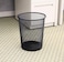 Wastebasket Recycling Bin Metal Wire Ggarbae Wire Mesh Desk Trash Can (Black)