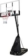 Sky Land Sports Pro Size Basketball Hoop Goal On Wheels, Adjustable Height 8 - 10 Ft, 50" Shatterproof Acrylic Backboard For Adults &amp; Kids, Outdoor/Indoor Basketball Hoop Stand Em-1874