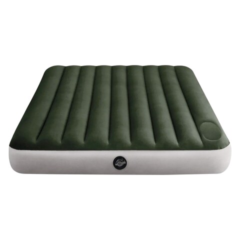 Intex Durabeam Standard Series Downy Airbed With Foot Pump Green