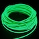 ضوء النيون EL سلك سيارة الإضاءة الداخلية حبل أنبوب محيط LED قطاع الديكور سلك جارلاند مرن نيون ضوء أخضر 2 متر