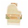 Carrefour Body Loofah Glove with Cuff Beige