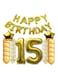 Party Time 40-Piece Happy Birthday Letter Party Balloon Set