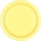 Light Yellow Round Plastic Plates| 7"| Pack of 20| Party Supply