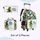 Eazy Kids - 18" School Bag Lunch Bag Pencil Case Set of 3 Dinosaur - Green