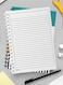 Lowha Spiral Notebook With 60 Sheets And Hard Paper Covers With Abstract Stripes Design, For Jotting Notes And Reminders, For Work, University, School