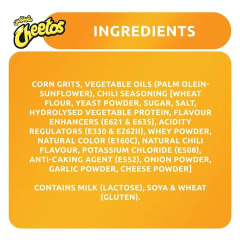Cheetos Crunchy Flamming Hot Corn Snacks 25G