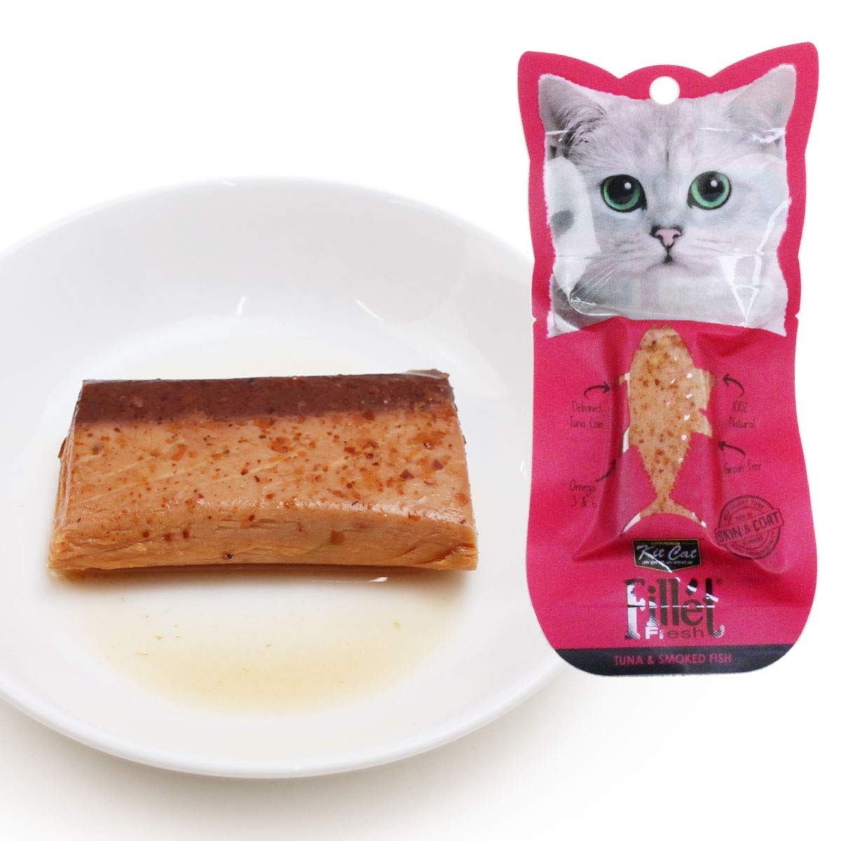 Buy Kit-Cat Fillet Fresh Tuna & Smoked Fish 30g Online | Carrefour UAE