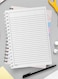 Lowha Spiral Notebook With 60 Sheets And Hard Paper Covers With Contemporary Abstract Design, For Jotting Notes And Reminders, For Work, University, School