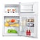 evvoli Top Mount Refrigerator, 100 Liters, Adjustable Leg, Interior light, Defrost type, EVRFM-100W