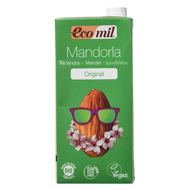 Ecomil Almond Drink W/Agave Syrup 1L  - Non Dairy