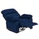 In House Velvet Rocking Recliner Chair - Dark Blue - NZ60