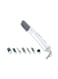 Sonashi 7-In-1 Electric Hair Styler Brush, White/Grey