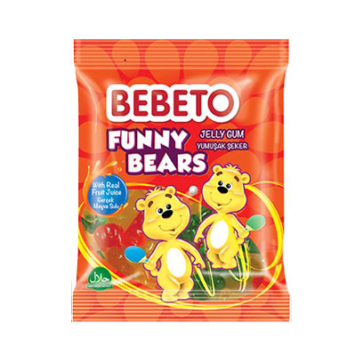 Bebeto Jelly Gum Funny Bears 80GR