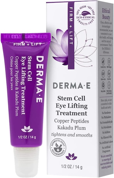 Derma E Stem Cell Lifting Eye Treatment &ndash; Multi Action Firming And Tightening Under Eye And Upper Eyelid Cream, Hydrating And Revitalizing Moisturizer, 0.5Oz