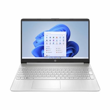 HP Laptop 15s-fq5123ne (7Q794EA), Core i3-1215U, 8GB DDR4, 256GB SSD, Intel Iris X? Graphics, 15.6 -inch FHD, Natural silver, English Arabic Keyboard