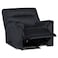 In House Velvet Classic Recliner Chair - Dark Grey - AB01