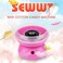 Decdeal - Mini Cotton Candy Machine Household DIY Cotton Candy Maker Automatic Fancy Sugar Floss Machine For Kids, Parties (EU Plug 220V)