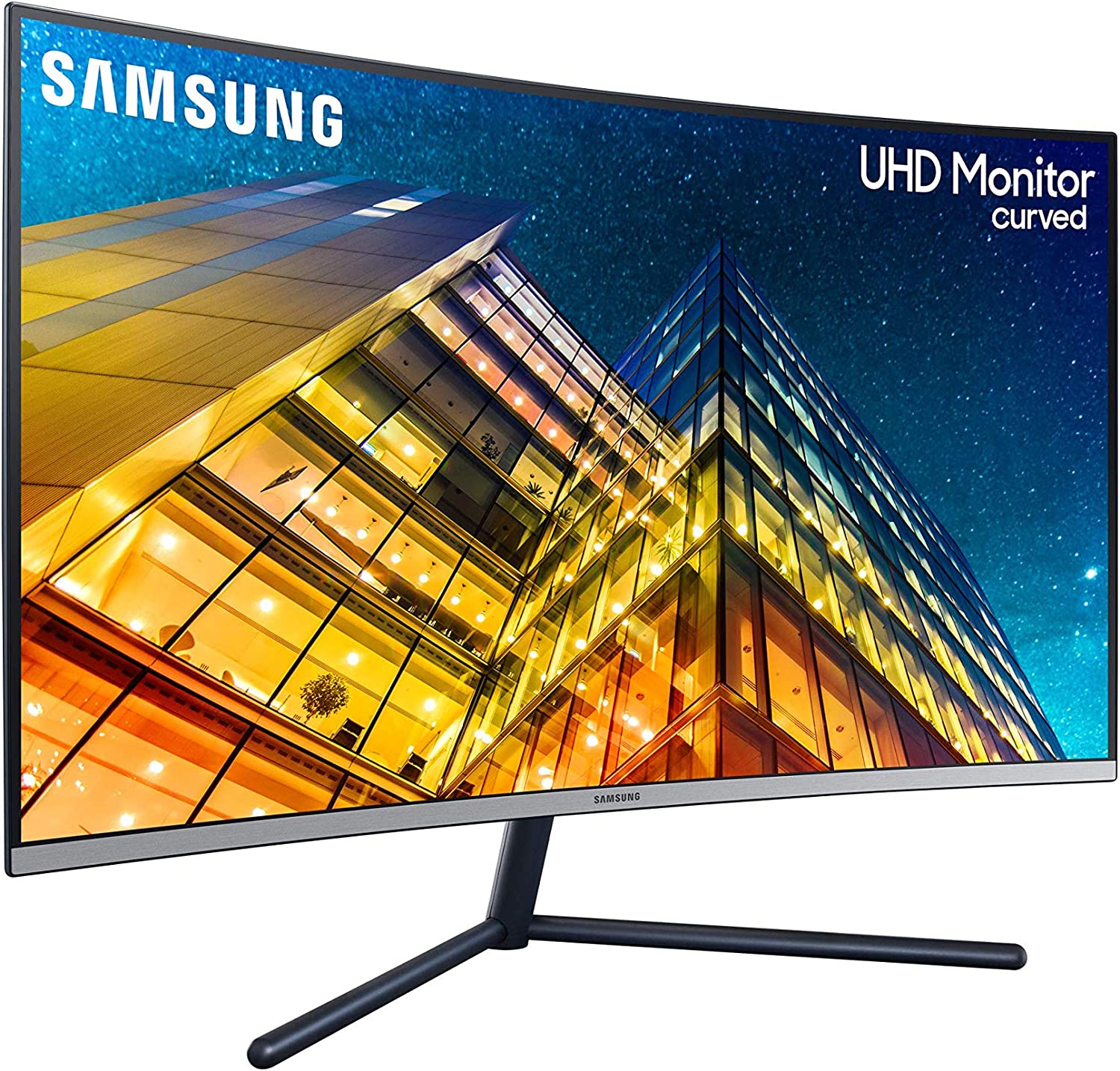 Samsung U32R590 32 Inch Curved UHD 4K Monitor - Ultra HD 3840X2160 HDMI, Displayport, Dark Grey