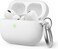 Elago Liquid Hybrid Hang designed for Airpods Pro 2nd Gen (2022) case cover with Carabiner - White
