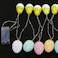 Generic-10 LEDs Easter Egg Shape String Light 1.65m/5.41ft Fairy Lights Colorful Battery Operated String Lights for Indoor Patio Holiday Bedroom Party Indoor Wedding Festival Tree Decoration