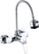 Wall Mounted Mixer Tap Kitchen Sink,2 Spray Modes Hot and Cold Water Tap,2 Hole Kitchen Faucet 360&deg; Swivel Spout,Single Lever Mixer Sink tap for Kitchen