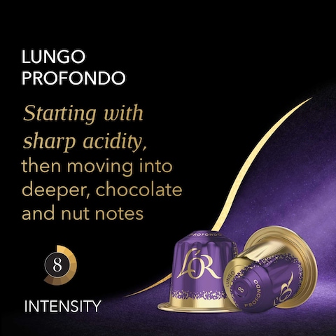 L&#39;or Espresso Lungo Profondo Intensity 8 Coffee 10 Capsules