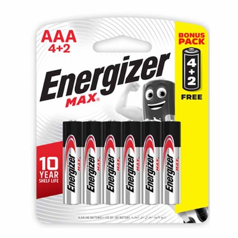 Energizer Batteries 12 x 6 Aaa