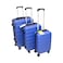 ABS Hard Trolley 4 Wheel 516171cm Blue