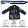Kidwala police man costume dress up set, blue jacket &amp; blue hat police man officer outfit with realistic tool accessories walkie talkie,Cuffs &amp; gun worker tools educational costume for boys &amp; girls