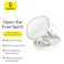 Baseus Eli Sport 1 Open Ear Air conduction Earphones Bluetooth 5.3 Wireless Earbuds With Earhooks 30H Battery Life IPX4 Waterproof Immersive Stereo Sound Headphone For Gym/Running And Many More White