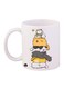 Bp Cats Printed Mug White/Yellow/Grey 12Ounce
