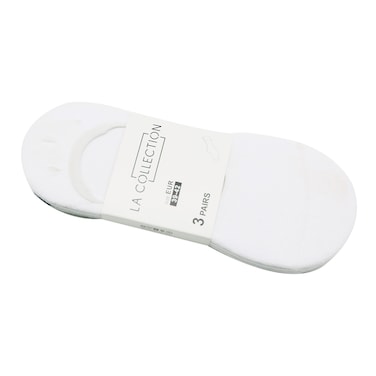 3XPACK MEN INVISIBLE SOCKS_WHITE_3+