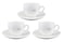 Shallow 90ml Cup and Saucer Set, White, 90ml, TS-WH-61, 3 Pcs Set