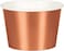 Creative Converting Foil Treat Cups 8-Pieces- Rose Gold